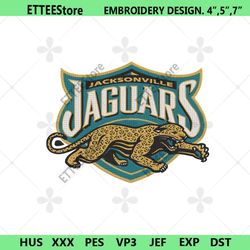 Jacksonville Jaguars Logo Embroidery Design, Jacksonville Jaguars Embroidery