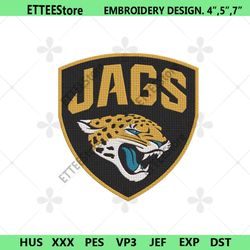 Jacksonville Jaguars Logo Embroidery Design, NFL Logo Machine Embroidery Files