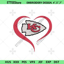 Kansas Football Logo Embroidery, Kansas City Chiefs Embroidery, Kansas Chiefd Design File