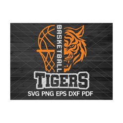 high school tigers basketball svg, tigers svg, tigers mascot svg, tigers cut files cricut, tigers school spirit, tigers