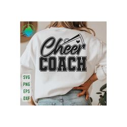 Cheer Coach Svg, Cheer Coach Png, Cheerleader Coach Svg, Cheerleading Svg, Cheer Season Svg, Cheer Mom Svg, Megaphone Sv