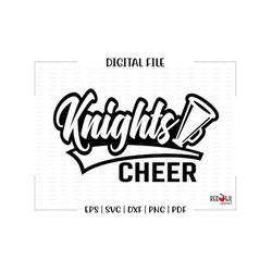 Cheer svg, Knight Cheerleading, Knight, Knights, Cheer, Cheerleader, Cheerleading, svg, dxf, eps, png, pdf, sublimation,