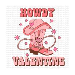 Valentine's Day Boots Cowgirl Png, Cowgirl Hat Png, Valentine Day Png, Western Valentines Png, Valentines Design, Retro Cowboy Valentine