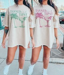 Tanned and tips 2 diffrent color svg, Beach summer svg, Retro summer shirt svg, summer png sublimation, Beach vacation s