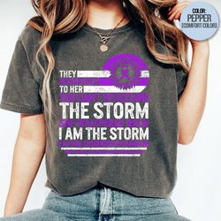 I Am The Storm, Eating Disorder Recovery Shirt, Eating Disorder Warrior, Purple Ribbon Awareness, Vintage Anorexia Warri