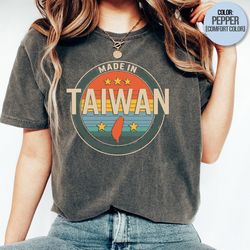 Taiwan Shirt, Made In Taiwan Map Republic Of China Tee, Chinese Taiwanese Peace Country Free Independence Souvenir T-Shi