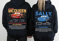 Cars Matching Shirt PNG, Mcqueen and Sally Couple Shirt, Couple Cars Shirt, ILightning Sally Cars Png, Cars Movie Shirt,