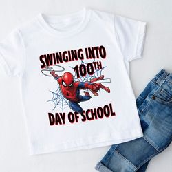 Spiderman 100 Days Of School Png, Spider Hero Png, Back To School Png, 100th Day of School Png, 100 Days Pop Png, 100 Da