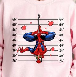 Funny Spiderman Valentine Shirt PNG, Cartoon Valentine Shirt, Spiderman Valentine, Happy Valentine's Day, Valentine Shir