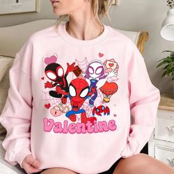 Spidey And His Amazing Friends Valentine Png, Spidey Valentine Png, Shirt Sublimation, Happy Valentine's Day Png, Spider