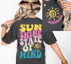 Sunshine State Of Mind PNG SVG, Retro Summer Sublimation, Popular Trendy Summer, Sunshine Png, Preppy Summer Design Png,