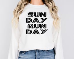 Sunday Run Day SVG Workout running T-shirt Design PNG SVG Digital File Instant Download