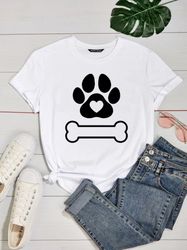 Dog Heart Bone Paw SVG T-shirt Design PNG SVG Digital File