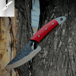 Handmade 440c Stainless Steel Hunting Skinner Knife 8 Inches Long Comes With Leather Sheath