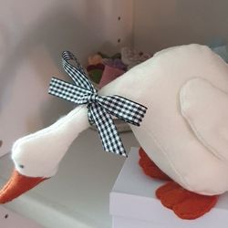Diy Goose pattern, stuffed soft toy Goose, sew fabric Goose, textile Easter Goose pdf, how to make plush Easter duck