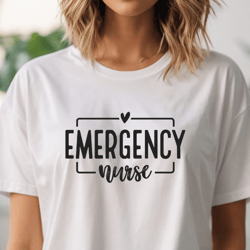 Emergency Nurse Svg files, ER Nurse Svg, Gift for ED RN, Emergency nurse shirt gift