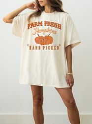 Fall Pumpkin PNG, Farm Fresh Pumpkins Png, Vintage Fall PNG, Fall Halloween Pumpkin, Fall Gift Design, Halloween Gift, H