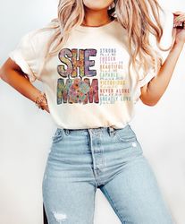 She is Mom png, She is Strong png, Bible Verse, Mom sublimation png, Empowered Women, Strong Mom png, Christian Mom png,