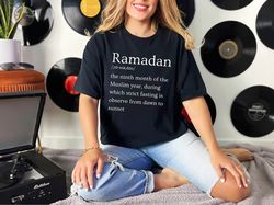 Ramadan Definition Eid Mubarak Islamic Religion Gift for Muslim T-Shirt