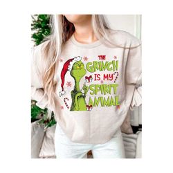 The Grich is My Spirit Animal PNG, Christmas png, GrichPng, Retro Christmas png, Holiday Sprit png, Trendy Grich Png des