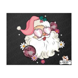 Retro Pink Santa Claus Svg, Christmas SVG, Pink Santa Graphic, Merry Christmas Svg, Vintage Pink Santa, Christmas Gift S