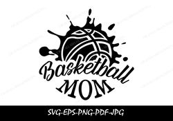 Basketball Mom SVG Files | Basketball Mum Cut Files | Basketball Vector Files | Basketball Vector | Basketball Clip