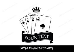 Playing Cards dripping,Aces Playing Cards SVG Files, Ace of Spades,Aces of Hearts,Ace of Diamonds,Aces of Clubs Cut