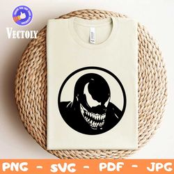 Venom Silhouette 011 Svg Dxf Eps Pdf Png, Cricut, Cutting file, Vector, Clipart