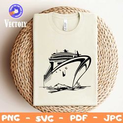 Cruise Ship svg, Cruise Vacation svg, png file