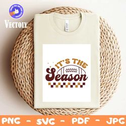 Its the season PNG SVG, Retro Football SVG Bundle