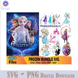 42 Files Groovy Frozen Bundle SVG