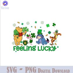 Winnie the Pooh Friends Feeling Lucky PNG