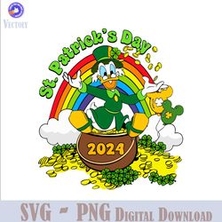 Uncle Scrooge McDuck St Patricks Day 2024 SVG
