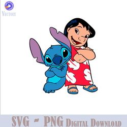QualityPerfectionUS Digital Download - Lilo & Stitch - PNG, SVG File for Cricut, HTV, Instant Download