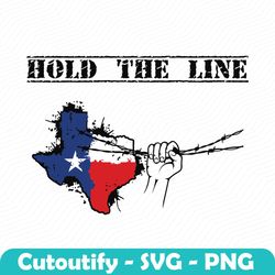 texas hold the line barbed wire svg