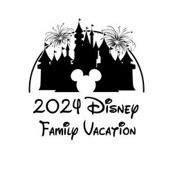 2024 Family Vacation Disney Trip PNG