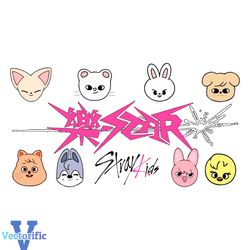 Stray Kids Skzoo Rock Star Cute SVG Graphic Design File