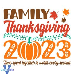 Retro Family Thanksgiving 2023 SVG Cutting Digital File