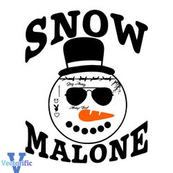 Funny Snow Malone Christmas Always Tired SVG Cricut Files