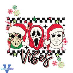 Horror Movie Characters Christmas Vibes SVG Digital File