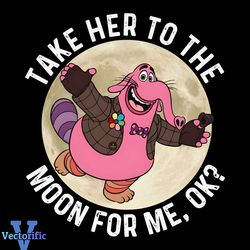 Bing Bong Inside Out Take Her To The Moon For Me PNG File