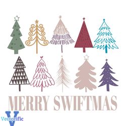 Merry Swiftmas Tree Taylor Version SVG Digital Cricut File