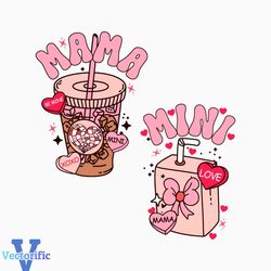 Mama Mini Valentine Coffee SVG