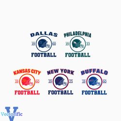 NFL Team Logo Football Helmet SVG Bundle