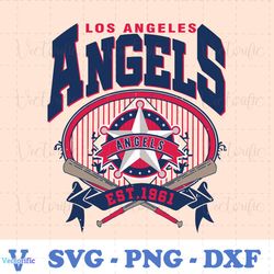Los Angeles Angels Est 1961 Logo SVG