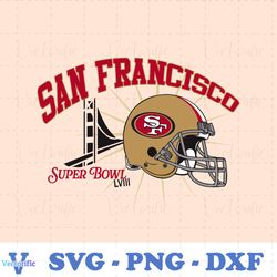 San Francisco Super Bowl LVIII Helmet SVG