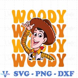 Retro Toy Story Woody Cowboy SVG