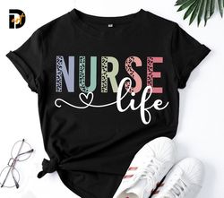 Nurse Life SVG, Half Leopard Nurse, Nursing Life, CNA svg, Nurse svg, Leopard Nurse, Cricut, Nurse Mode, Colorful Leopar