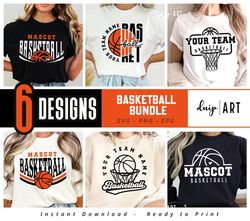 Basketball Bundle Template, Basketball Svg Png, Team Template, Basketball Bundle, Basketball Shirts, Personalized svg, T