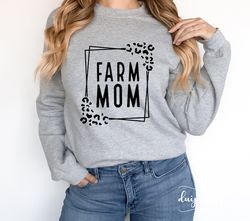 Leopard Farm Mom SVG, Farm Mom svg, Farm Shirt svg, Farm Mama svg, Leopard Mom svg, Mama Shirt svg, Country Mom svg, Far